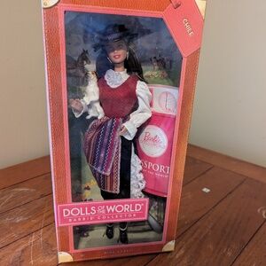 Barbie Collector Passport Dolls of World Chile Pink Label 2011 Mattel NIB